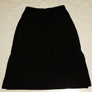 Black skirt, wardrobe staple! Side slits(both)